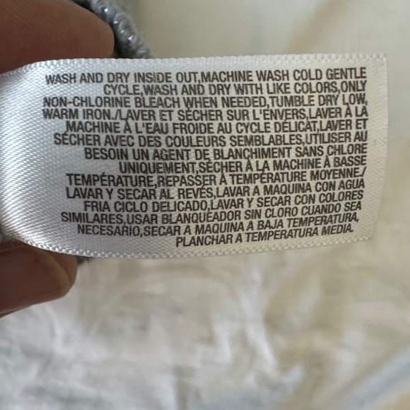 Old Navy Women's Gray Glitter Sleeveless Knit Long Tunic Sweater Medium Pockets - Picture 7 of 12